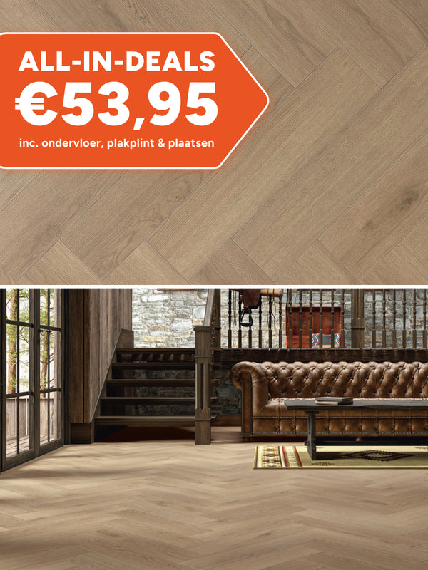 Floer Grijsbeige Eiken Hybride Laminaat