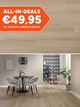 Floer Rechte Plank Landhuis Lichtbruine Eik Klik PVC
