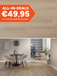Floer Rechte Plank Landhuis Lichtbruine Eik Klik PVC