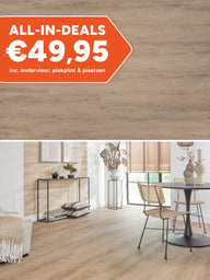 Floer Rechte Plank Landhuis Grijze Eik Klik PVC