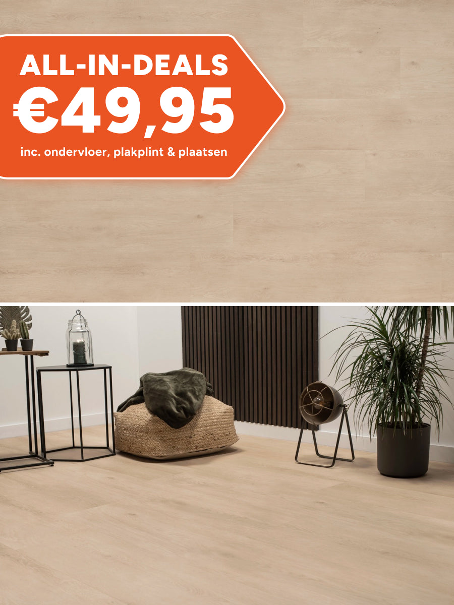 Floer Rechte Plank Landhuis Pure Eik Klik PVC
