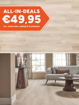 Floer Rechte Plank Natuur Callantsoog Crèmewit Klik PVC