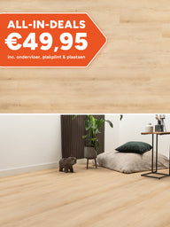 Floer Rechte Plank Natuur Cilento Crème Klik PVC