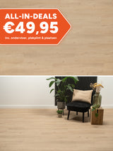 Floer Rechte Plank Natuur Garda Grijsbeige Klik PVC