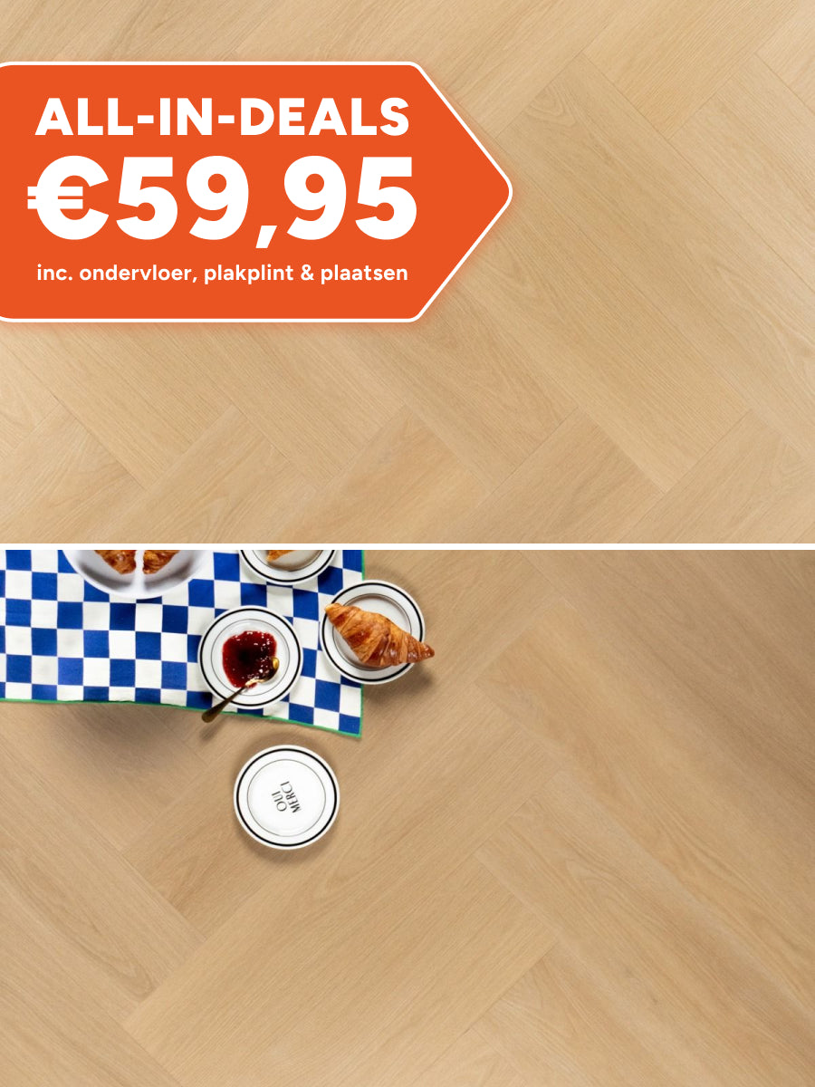 Douwes Dekker Visgraat Croissant Klik PVC