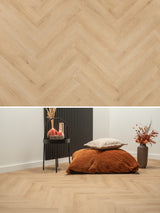 Floer Visgraat Natuur Eiken Plak PVC