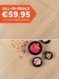 Douwes Dekker Visgraat Crème Brûlée Klik PVC