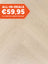 Douwes Dekker Visgraat Mandarijn Klik PVC
