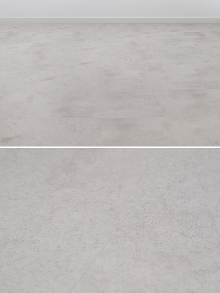 Floer Tegel Betonlook Lichtgrijs Klik PVC