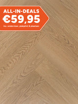 Douwes Dekker Visgraat Framboos Klik PVC