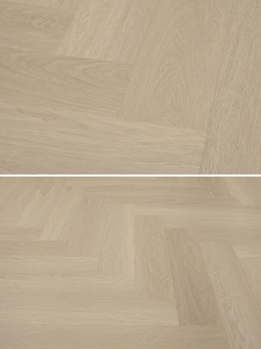 Floer Visgraat Beige Eiken Klik PVC