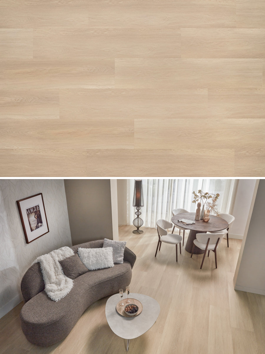 Floer Rechte Plank Landhuis Natuur Eik Plak PVC
