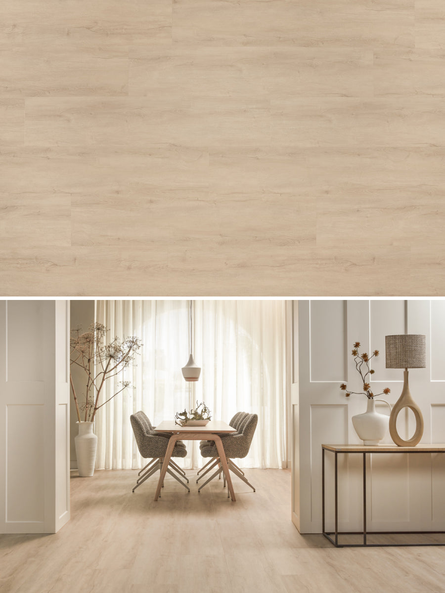 Floer Rechte Plank Landhuis Crème Eik Klik PVC