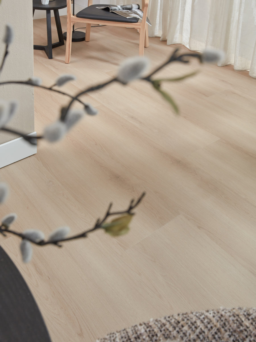 Floer Rechte Plank Landhuis Lichtbruine Eik Plak PVC