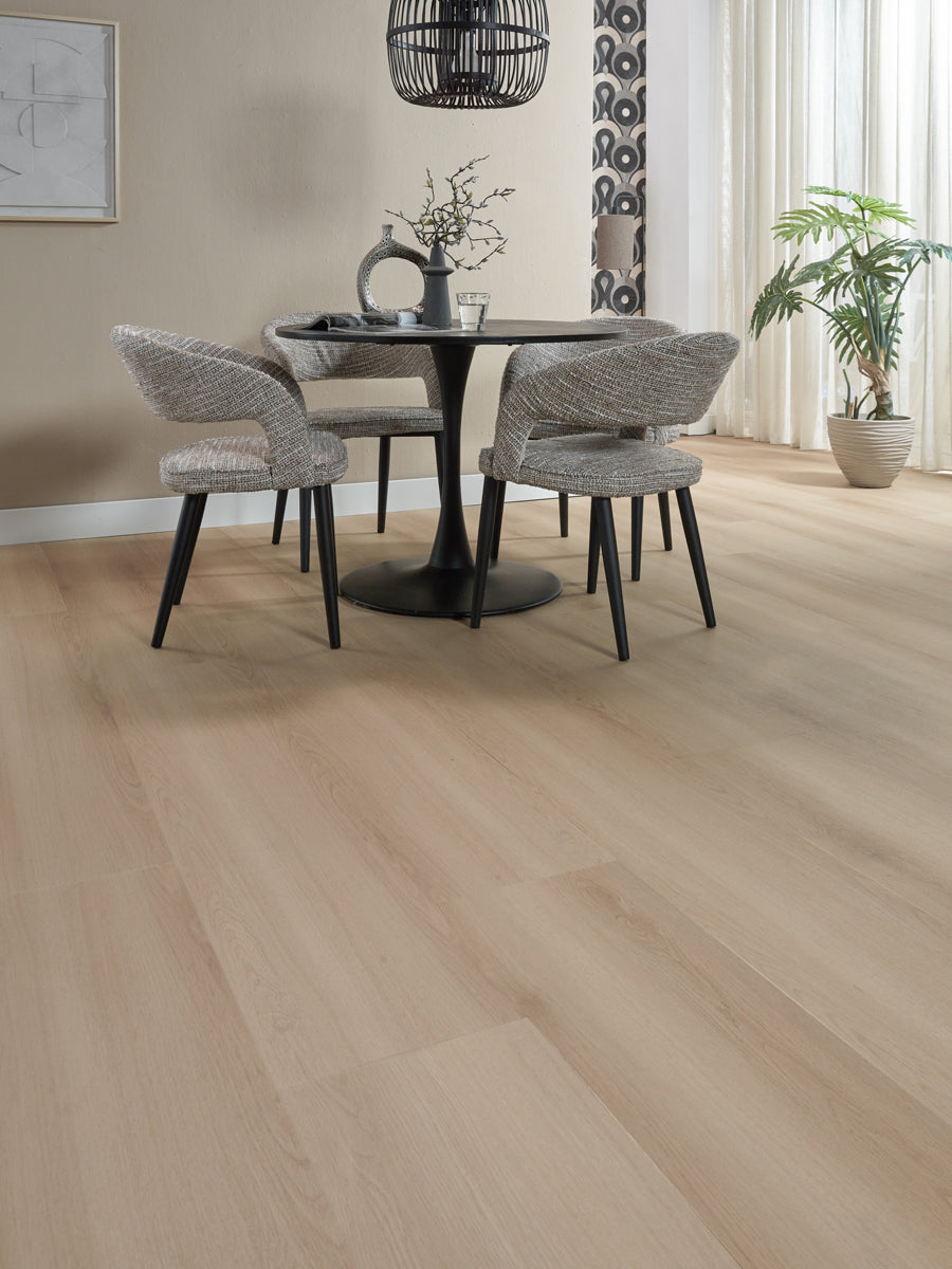 Floer Rechte Plank Landhuis Lichtbruine Eik Plak PVC
