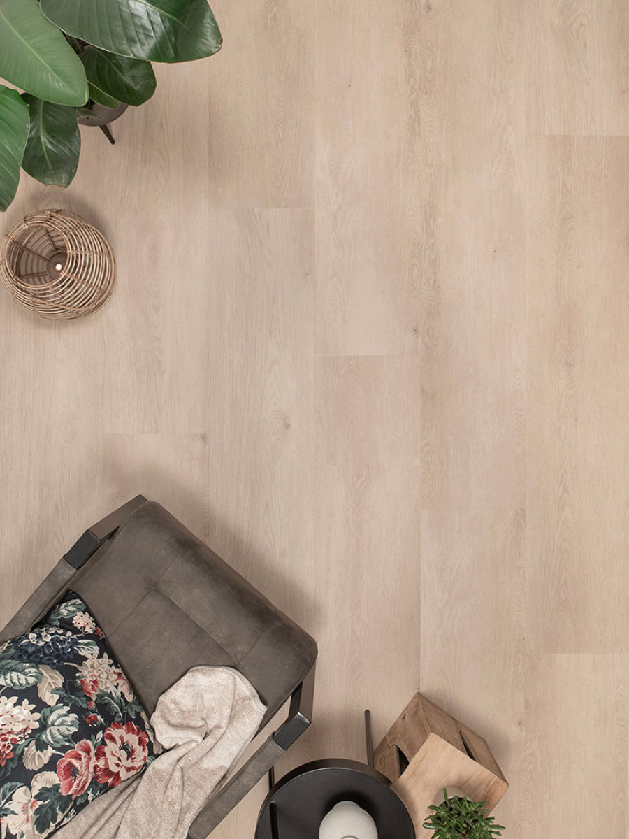 Floer Rechte Plank Landhuis Witte Eik Klik PVC