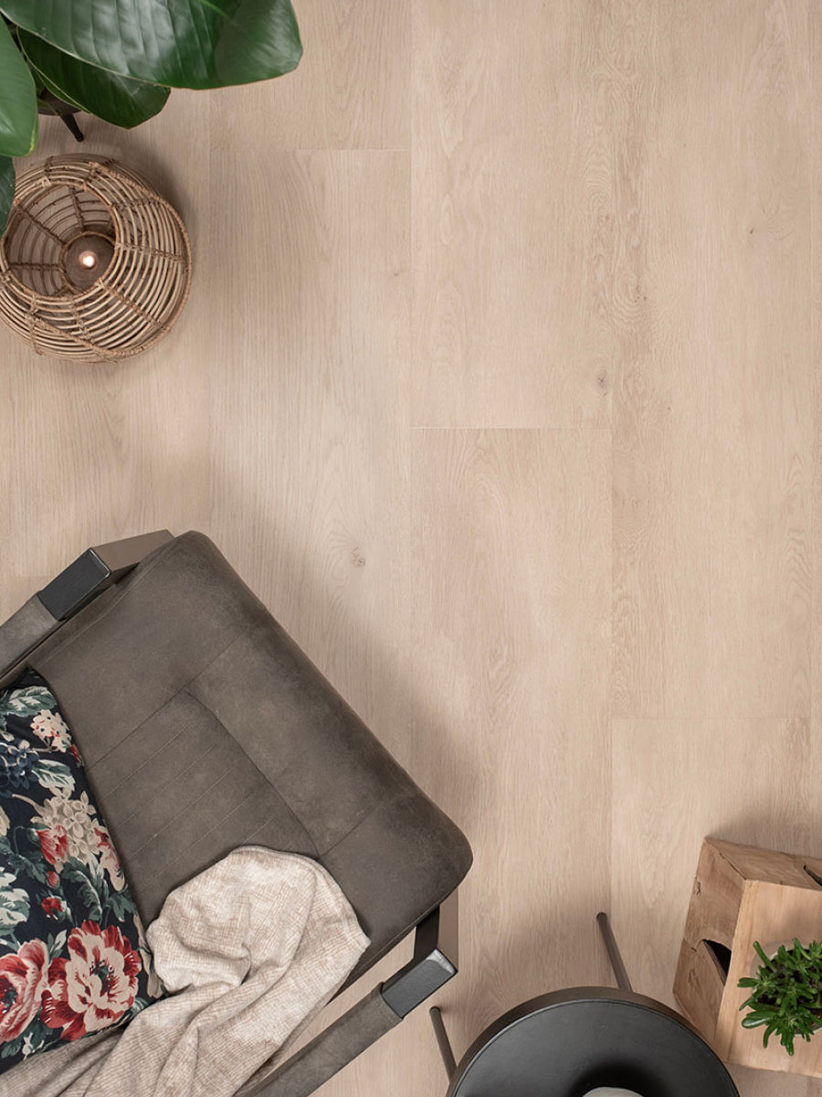 Floer Rechte Plank Landhuis Witte Eik Plak PVC