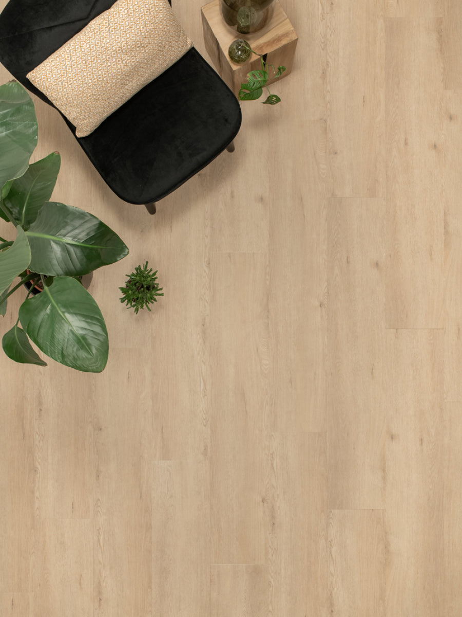 Floer Rechte Plank Natuur Garda Grijsbeige Klik PVC