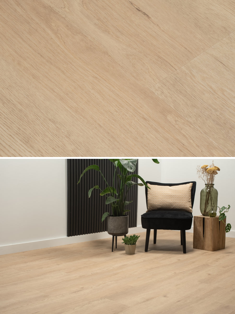 Floer Rechte Plank Natuur Garda Grijsbeige Klik PVC