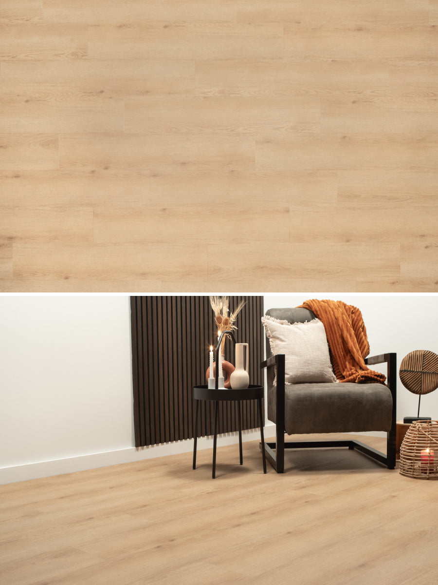 Floer Rechte Plank Natuur Berner Bruin Klik PVC