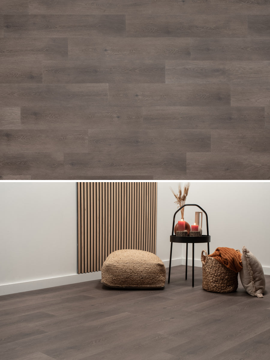 Floer Rechte Plank Natuur Madeira Mokka Klik PVC