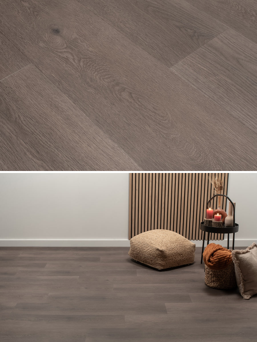 Floer Rechte Plank Natuur Madeira Mokka Klik PVC