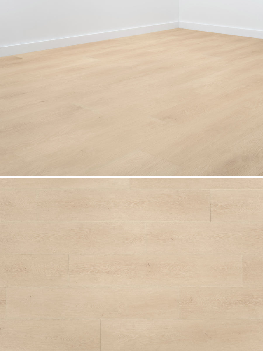 Floer Rechte Plank Natuur Lisse Lichtbruin Plak PVC