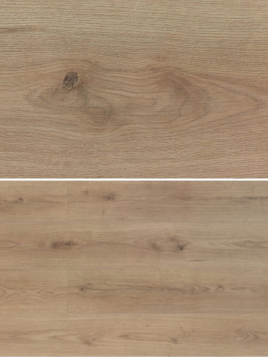 Floer Rechte Plank Steden Gent Grijsbeige Eiken Hybride Laminaat