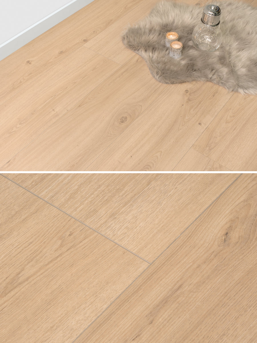 Floer Rechte Plank Steden Oss Onbehandeld Eiken Hybride Laminaat