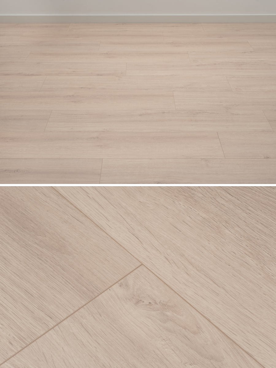 Floer Rechte Plank Steden Waterford Witbeige Eiken Hybride Laminaat