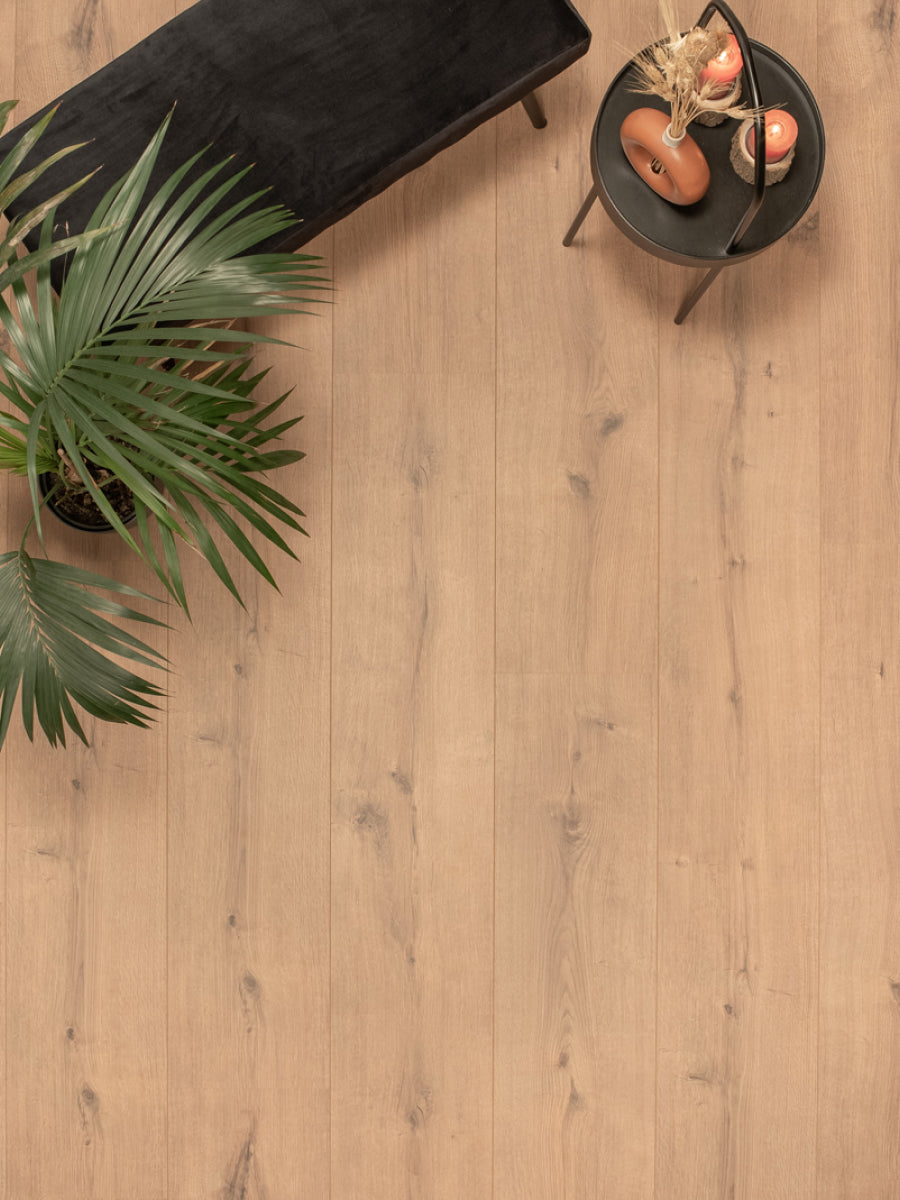 Floer Rechte Plank Landhuis Robuust Bruine Eik Hybride Laminaat