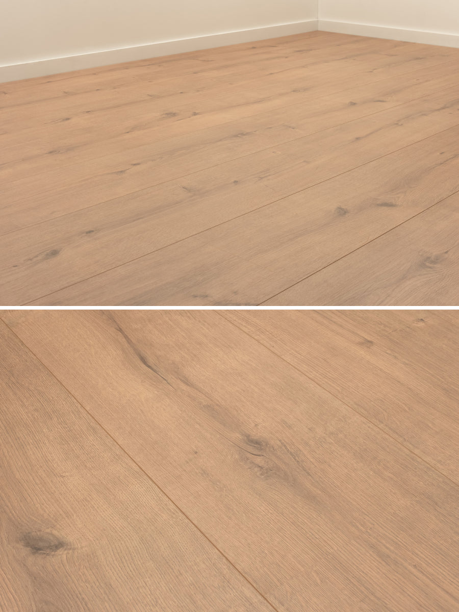 Floer Rechte Plank Landhuis Robuust Bruine Eik Hybride Laminaat