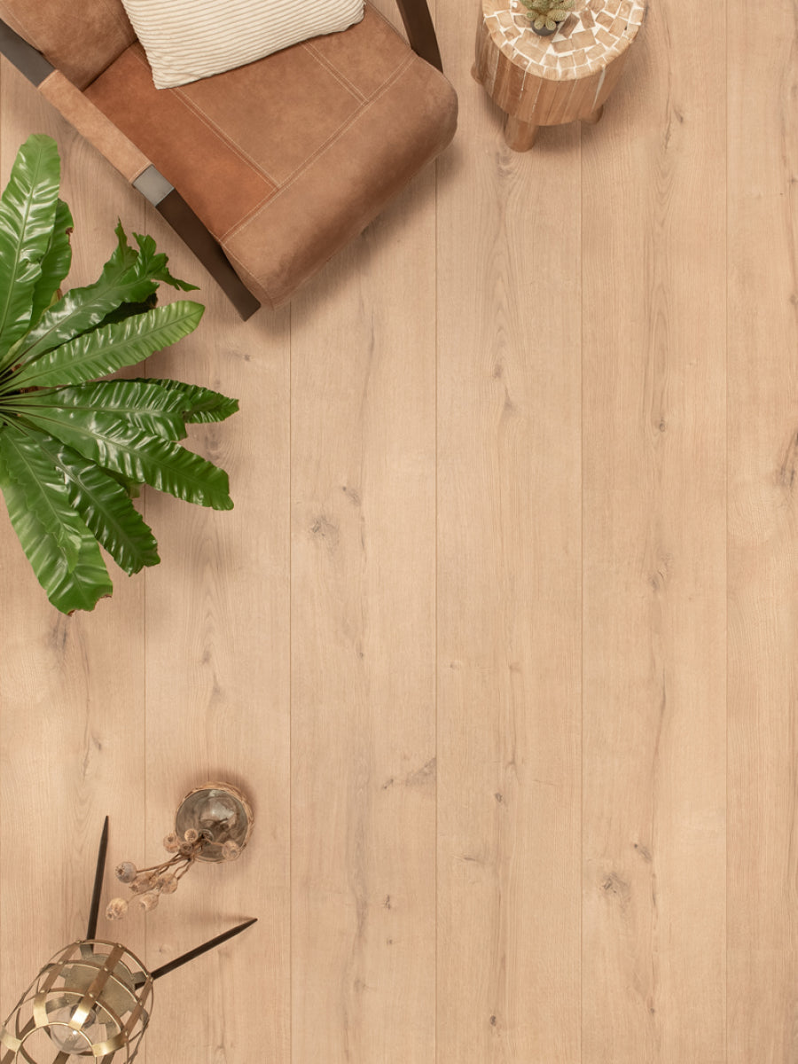 Floer Rechte Plank Landhuis Robuust Pure Eik Hybride Laminaat