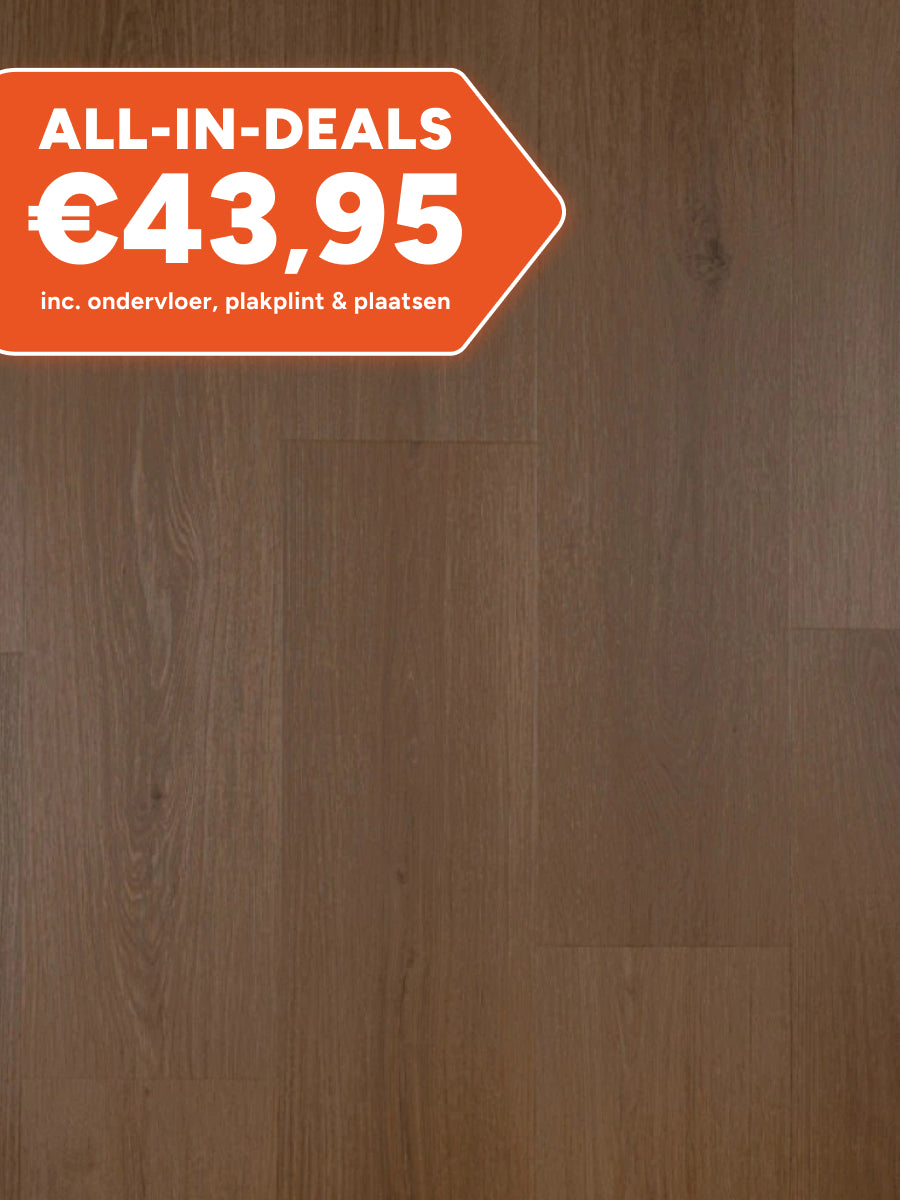 Asenta Vide Rechte Plank Brown Oak Klik PVC