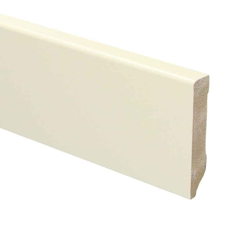 MDF Moderne plint Wit Voorgelakt RAL 9001