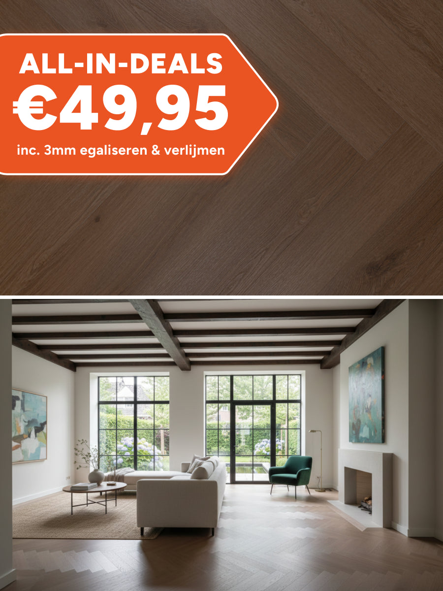 Asenta Vide Visgraat Brown Oak Plak PVC